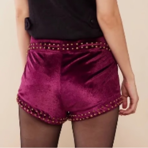 FP x Understated Leather Velvet Studded Shorts - Picture 3 of 7